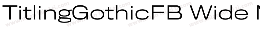 TitlingGothicFB Wide Medium字体转换